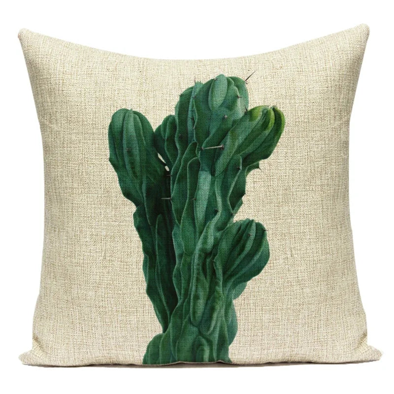 Housse de coussin Feuilles Tropicales - Motif 19