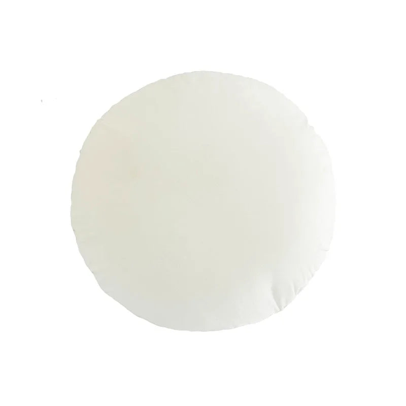 Housse de coussin Ronde Velours - Blanc Cassé