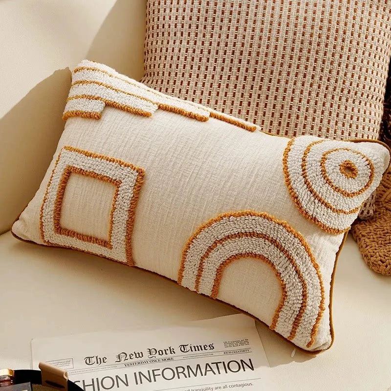Housse de coussin Lettres Bohème - Motif K (30x50cm)