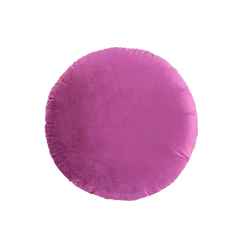 Housse de coussin Ronde Velours - Violet
