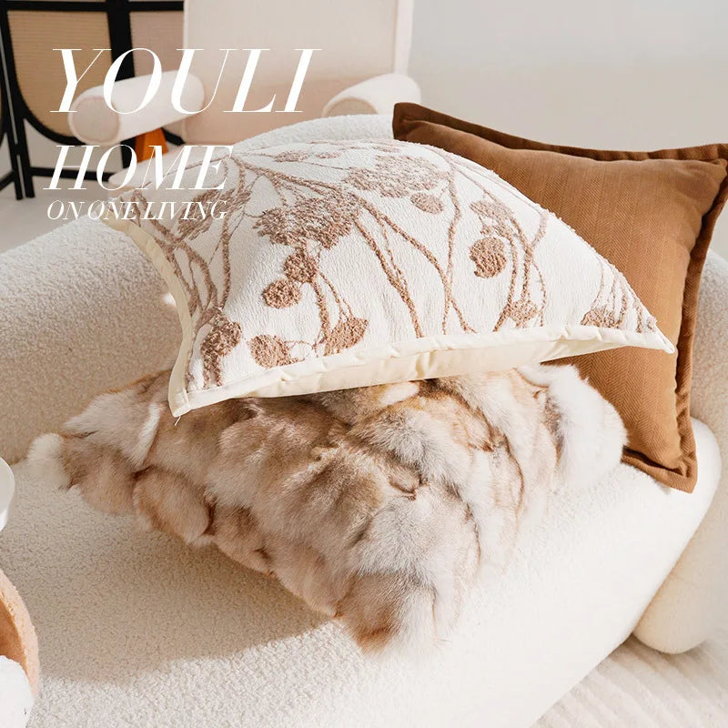 Housse de coussin Collection Beige & Caramel