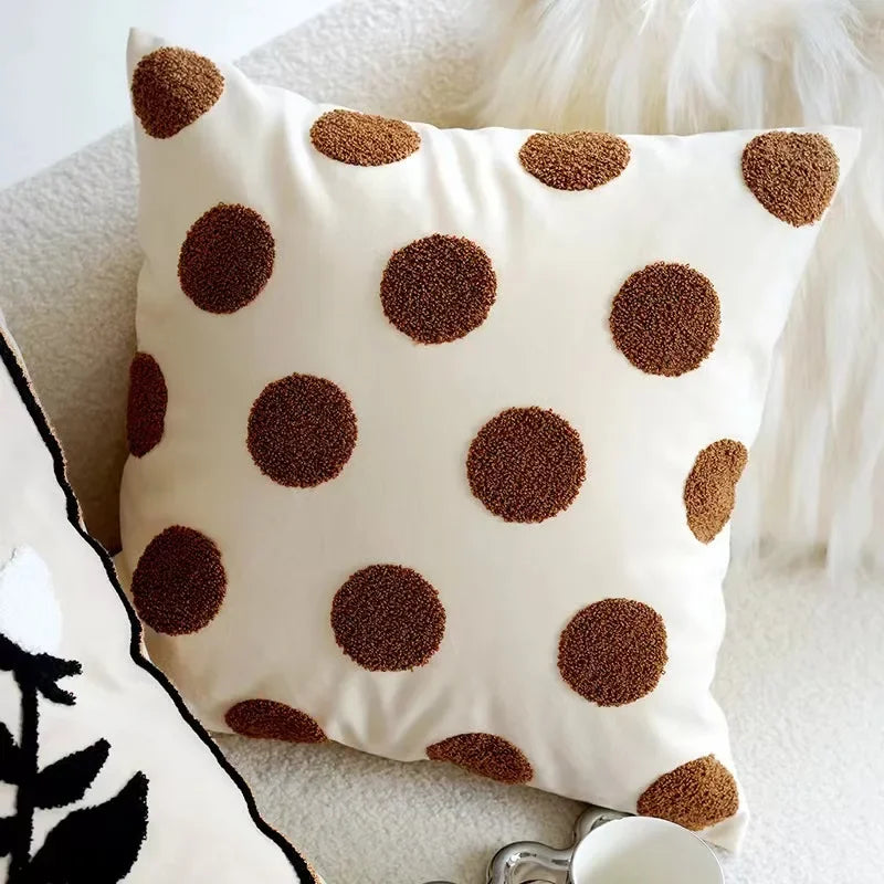 Housse de coussin Pois Vintage Nordique - Motif 22