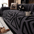 Plaid Graphique Africain - Gris Foncé