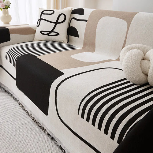Duo Plaid Design Abstrait Moderne