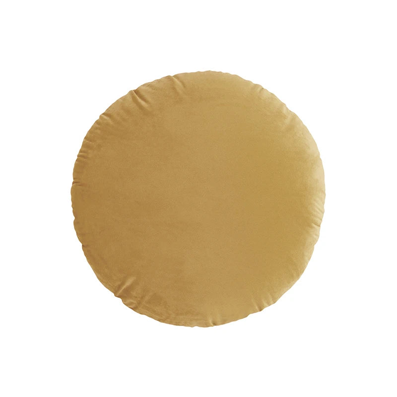 Housse de coussin Ronde Velours - Caramel