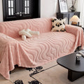 Plaid Texturé Auréole - Rose