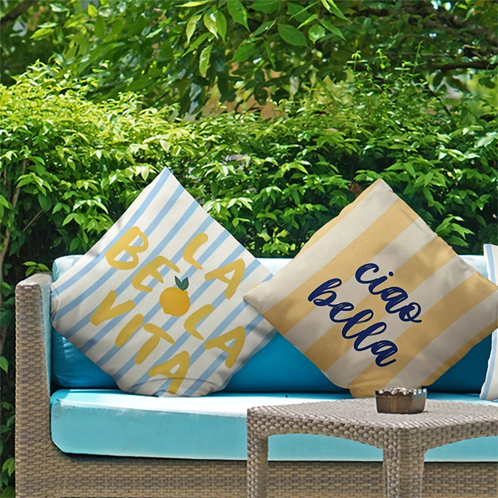 Lot de 2 Housses de Coussin Good Vibe - Ciao Bella