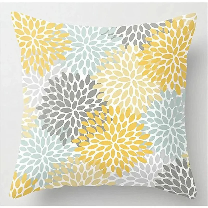 Housse de coussin Feuilles Dorées - Motif 2