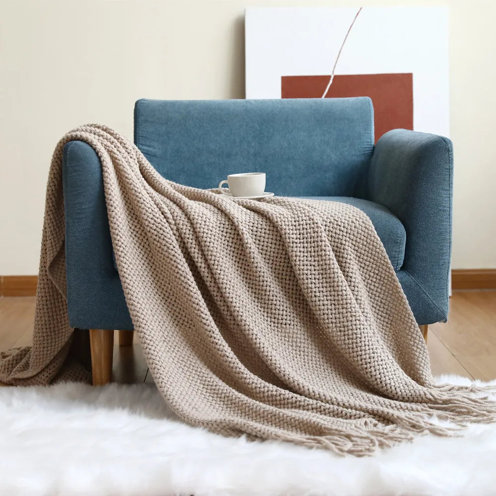 Duo Plaid Tricot Torsadé Campagnard