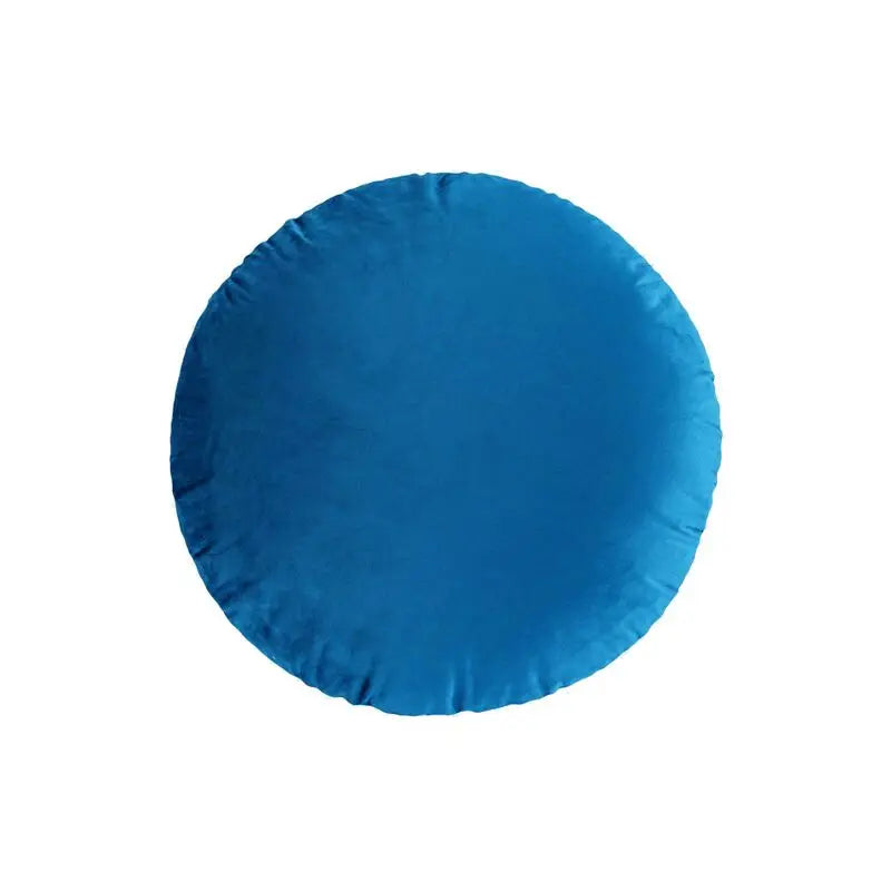 Housse de coussin Ronde Velours - Bleu